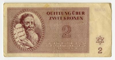 RG-06.04.11, Eva Beckman, Theresienstadt Zwei Kronen (Two Kronen), ghetto receipts.jpg